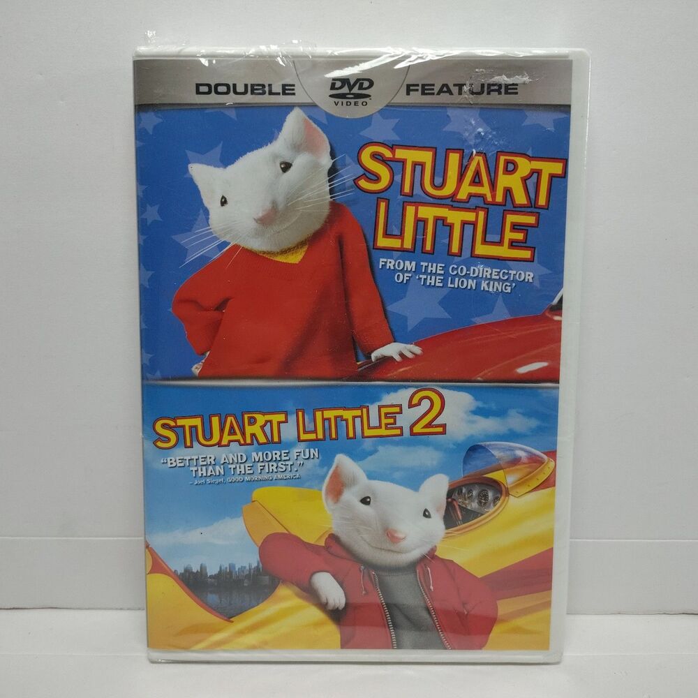Double Feature DVD Stuart Little 1 (1999) & Stuart Little 2 (2002)